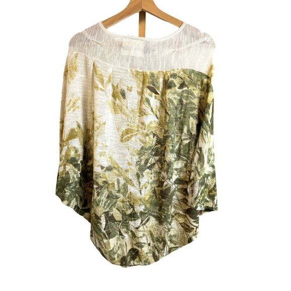 Anthropologie Angel of the North Botanical Print Cotton Batwing Sweater Sz S EUC - Picture 5 of 5
